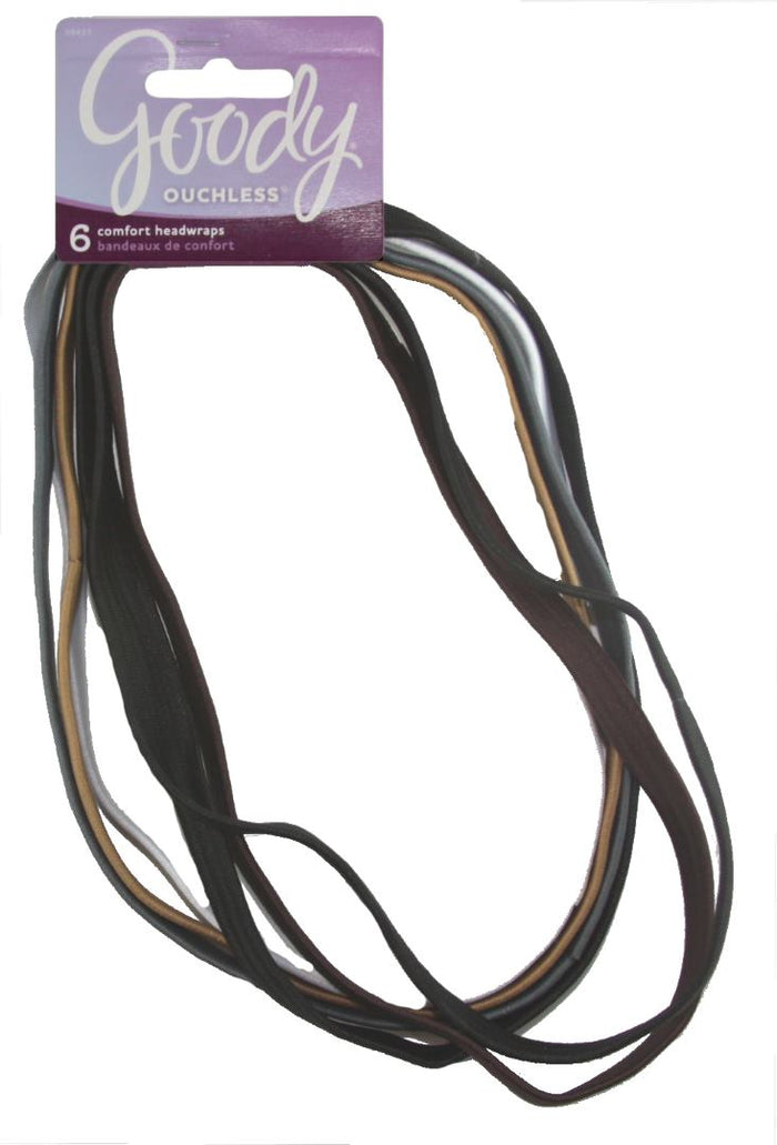 Goody Ouchless Elastic Headwraps Neutral - 6 Count