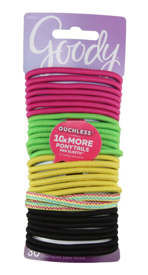 Goody Ouchless Elastics Chevron Stylista Chevron - 30 Pack