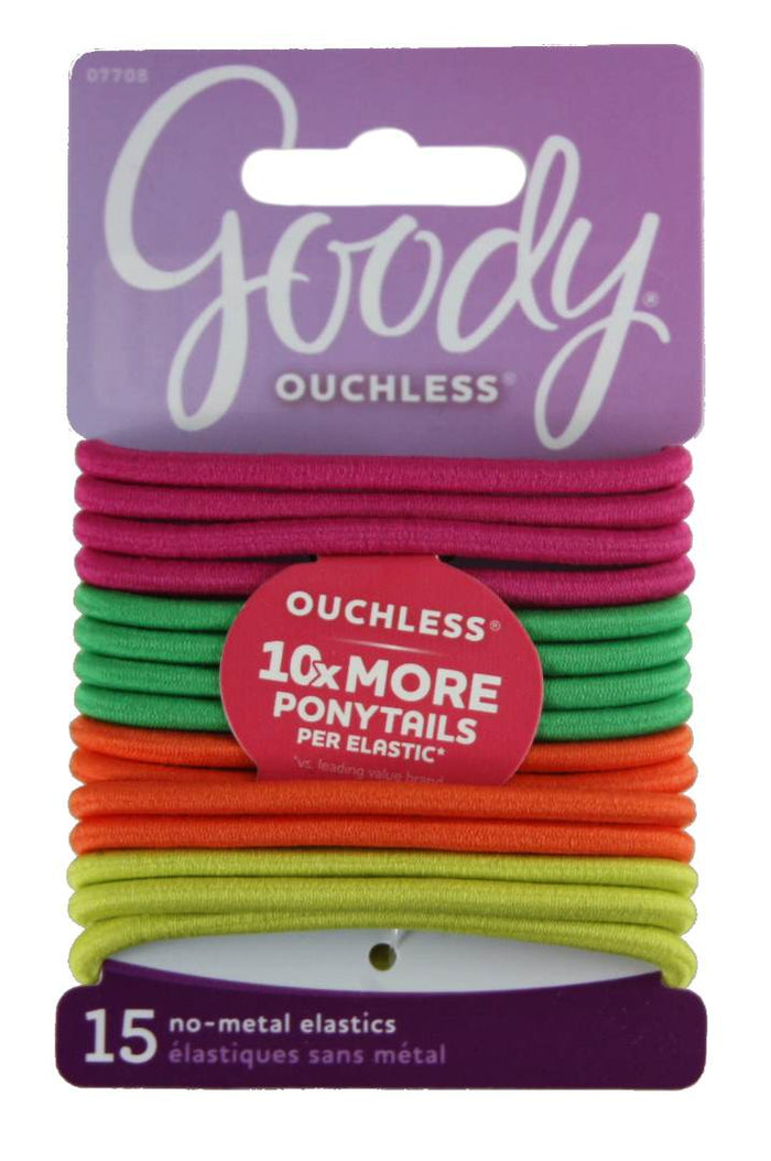 Goody Ouchless Elastics Citrus - 15 Pack