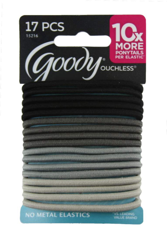 Goody Ouchless Elastics Thick Stone - 17 Count