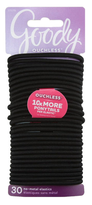 Goody Ouchless Gentle Elastics Black Thick