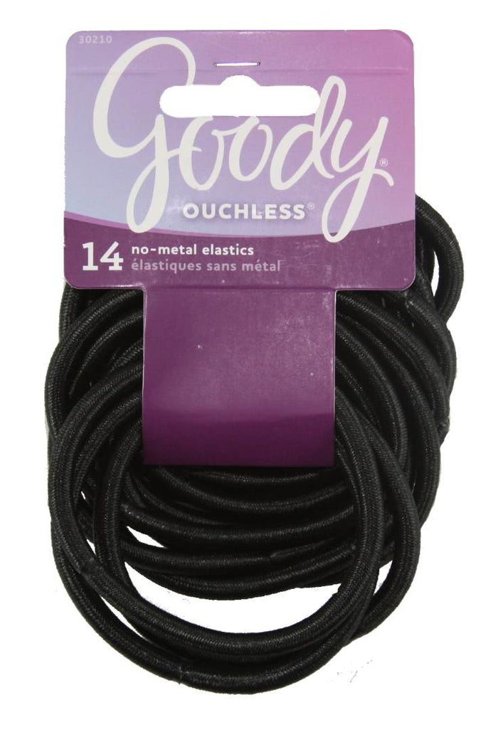 Goody Ouchless Hair Ties for Thick Hair Black - 14 Count