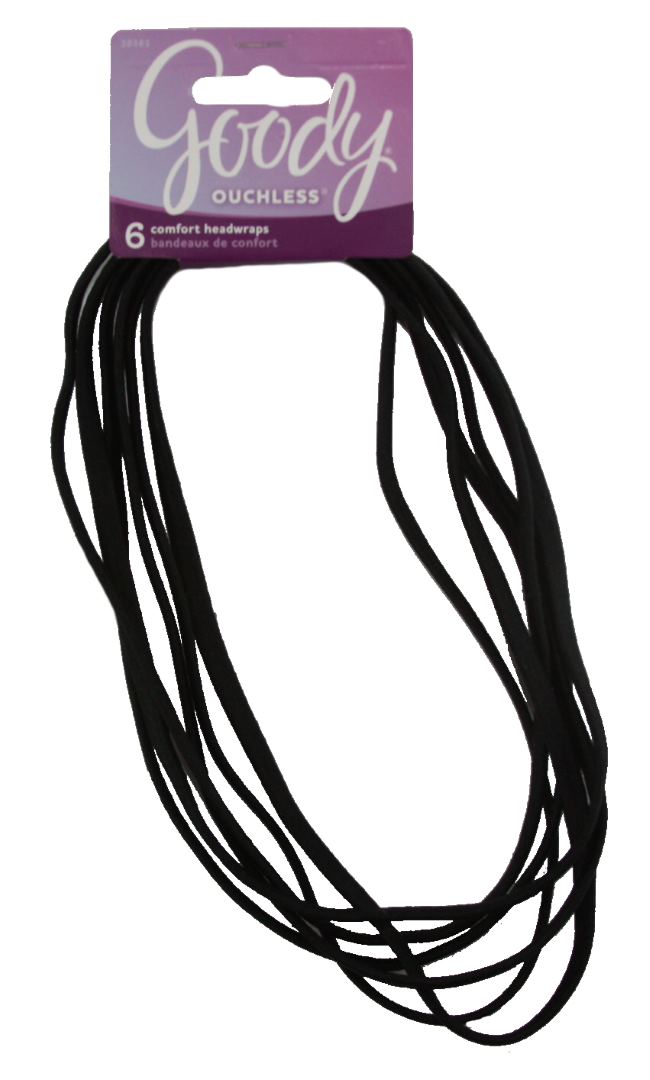 Goody Ouchless Headwrap Thin Black - 6 Count