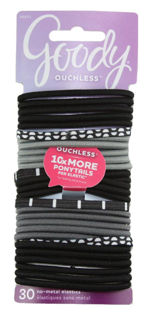 Goody Ouchless No Metal Elastics Black and White