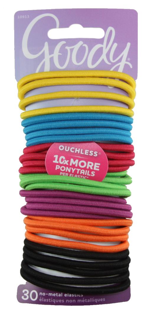 Goody Ouchless No Metal Elastics Candy Coated - 30 Pack