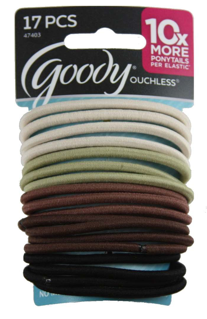 Goody Ouchless No Metal Elastics Espresso 4 mm - 17 Count