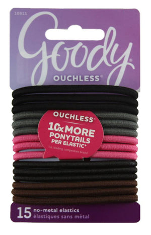 Goody Ouchless No Metal Hair Elastics Cherry Blossom