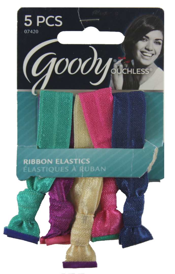 Goody Ouchless Ribbon Elastics Gem Glam - 5 Pack