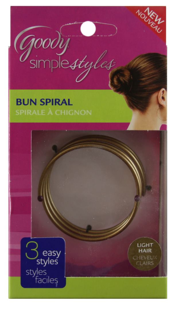 Goody Simple Styles Bun Spiral for Dark Hair - 1 Pack