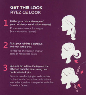 Goody Simple Styles Spin Pin for Dark or Light Hair