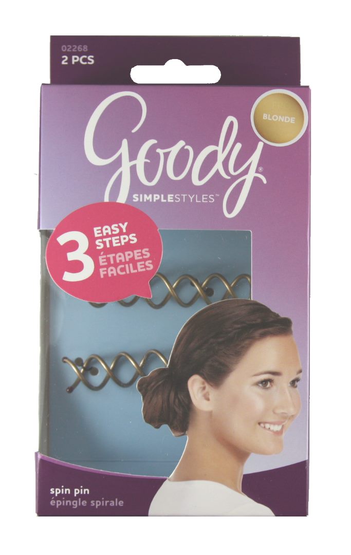 Goody Simple Styles Spin Pin for Brunettes - 2 Count
