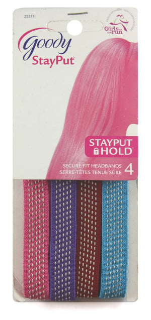 Goody Slide Proof Stayput Girls Thin No Slide