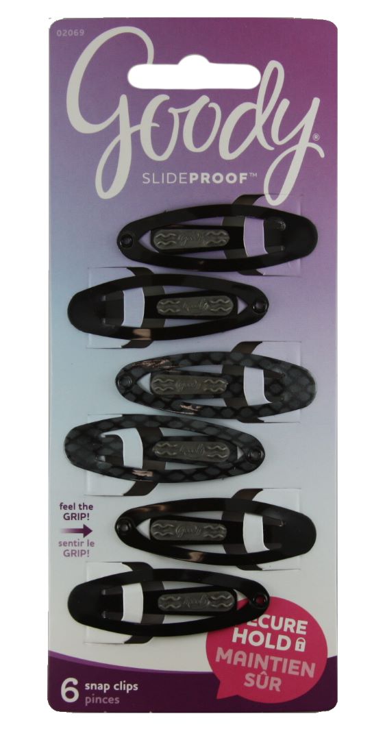 Goody SlideProof Snap Clips - 6 Count