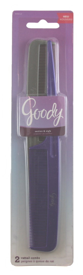 Goody 8-1/4 Tail Combs - 2 Combs