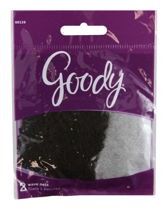 Goody Wave Nets with Elastic Edge Blue - 2 Count