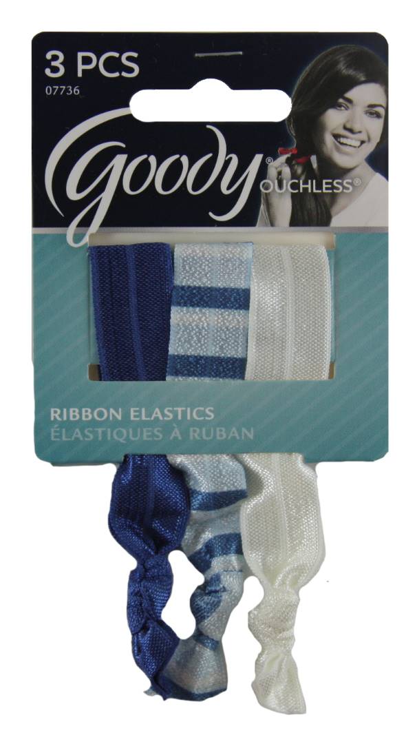 Goody Women's Ouchless Ribbon Elastics Nautical - 3 Pack