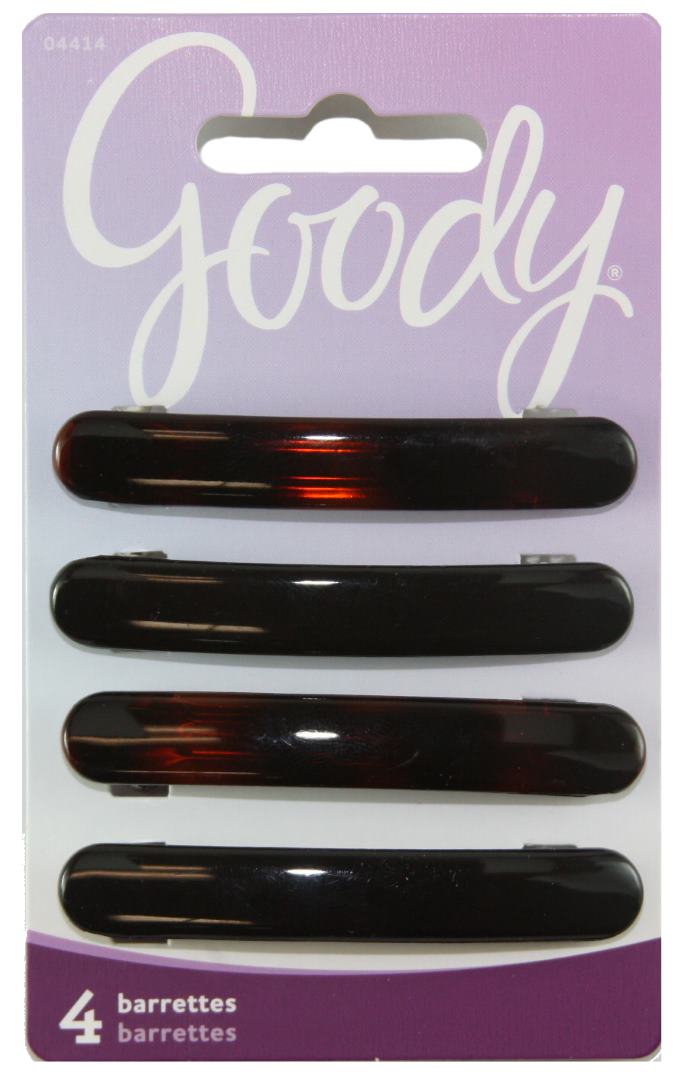 Goody Classic Barrettes Oblong Autoclasp - 4 Count