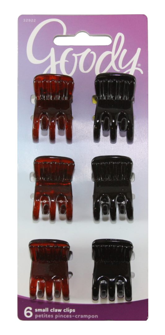 Goody Classic Small Claw Clips - 6 Clips