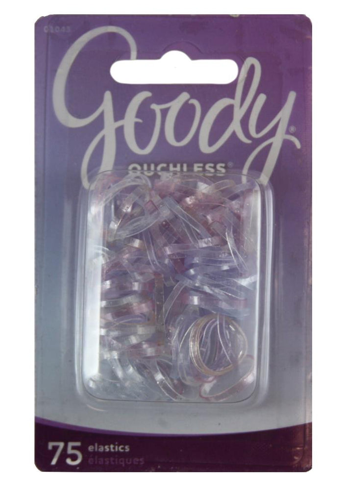 Goody Womens Classic Mini Glitter Polyband Elastics - 75 Count