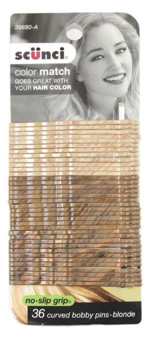 Scunci Color Match Curved Bobby Pins Blonde