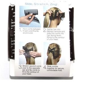 Scunci Effortless Beauty Double Combs Upzing Medium