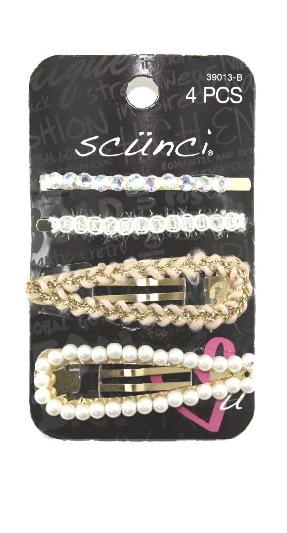Scunci Effortless Beauty Every Day Fashion Pins - 4 Count
