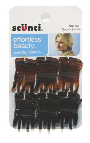 Scunci Everyday Fashion Jaw Clips Assorted