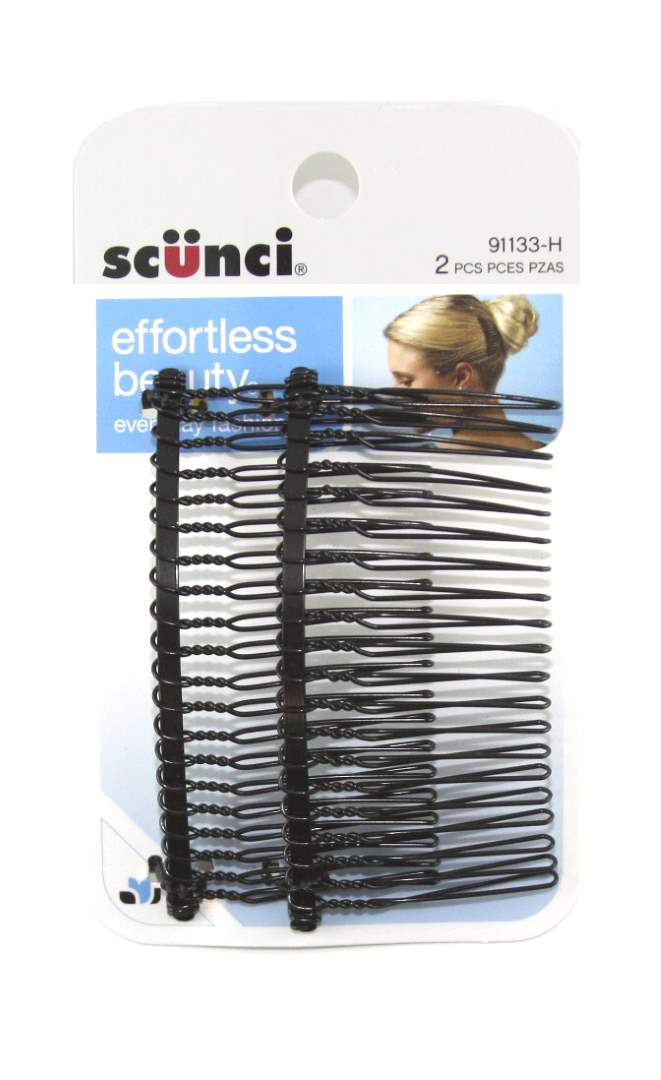 Scunci Effortless Beauty Side Hair Combs - 2 Combs