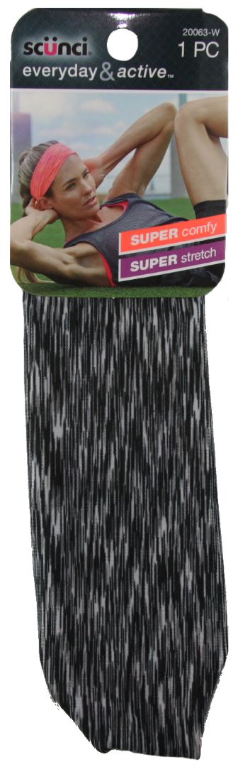 Scunci Everyday & Active Headwrap Black - 1 Pack