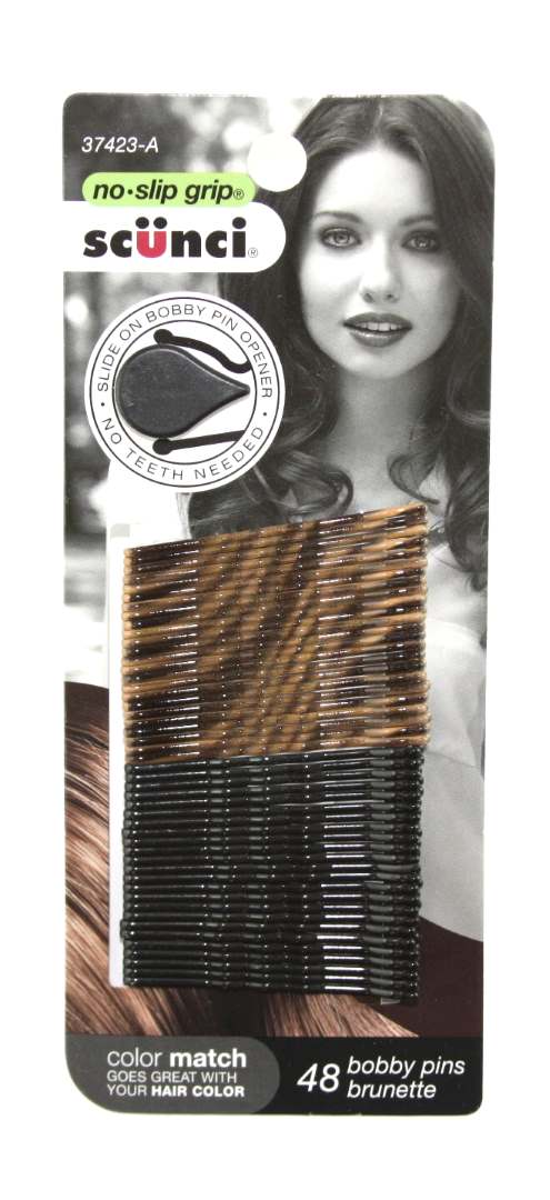 Scunci No Slip Grip Beautiful Blends Bobby Pins - 48 Pack