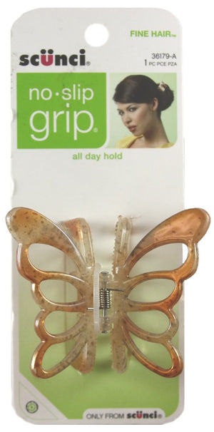 Scunci No Slip Grip Butterfly Jaw Clip
