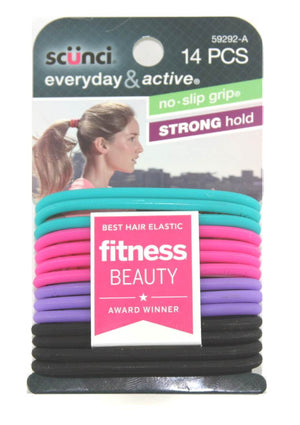 Scunci No Slip Grip Jelly Ponytailers