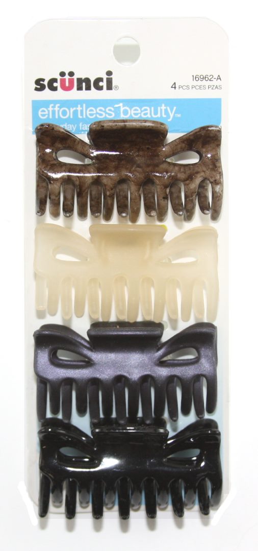 Scunci Jaw Clips 6 cm - 4 Clips