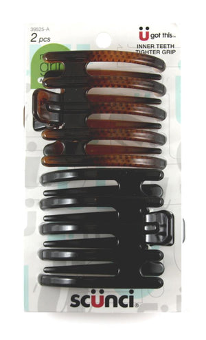 Scunci No Slip Micro Teeth Bear Claw Hair Clips