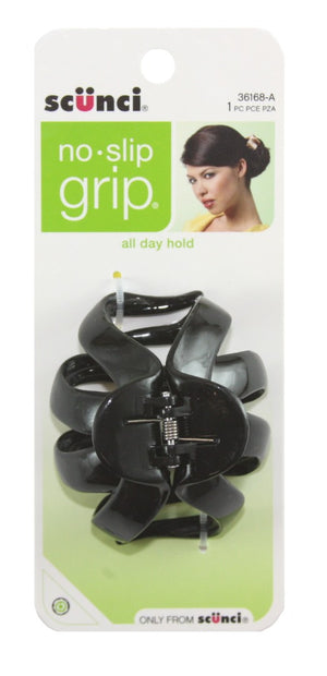 Scunci No Slip Grip Octopus Clips Black