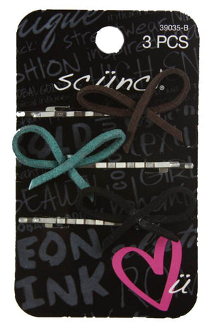 Scunci Ribbon Bow Bobby Pin