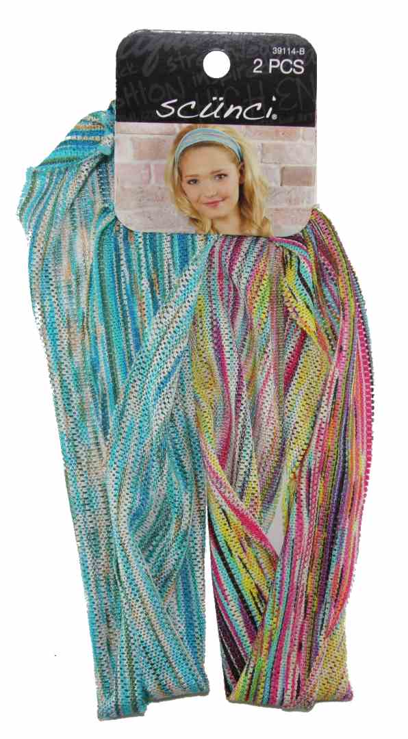 Scunci Wide Soft Stripe Headbands - 2 Count