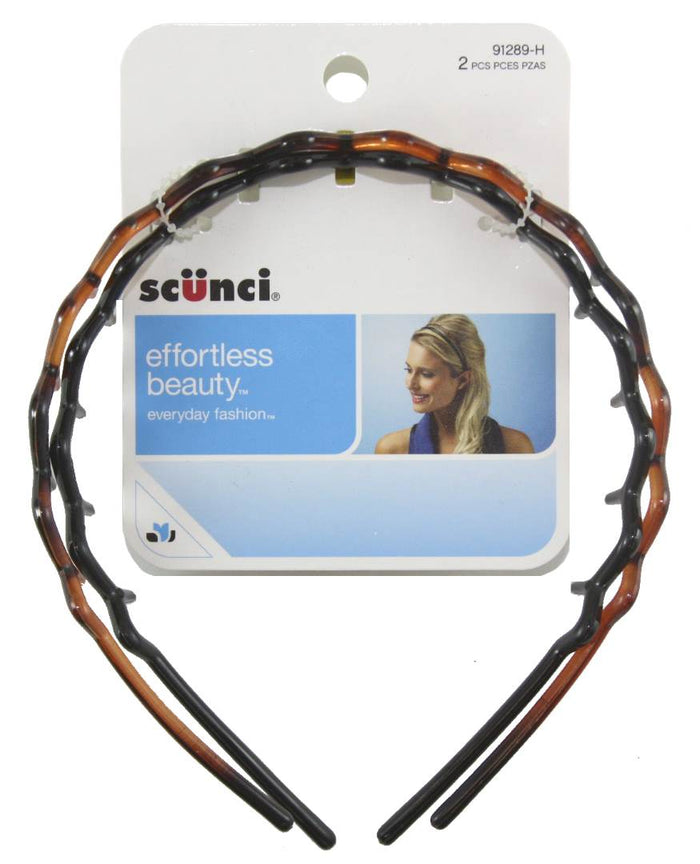 Scunci Zig Zag Headbands French Designed - 2 Pack